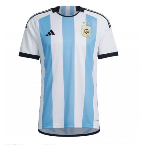 Lacne Muži Futbalové dres Argentína MS 2022 Krátky Rukáv - Domáci